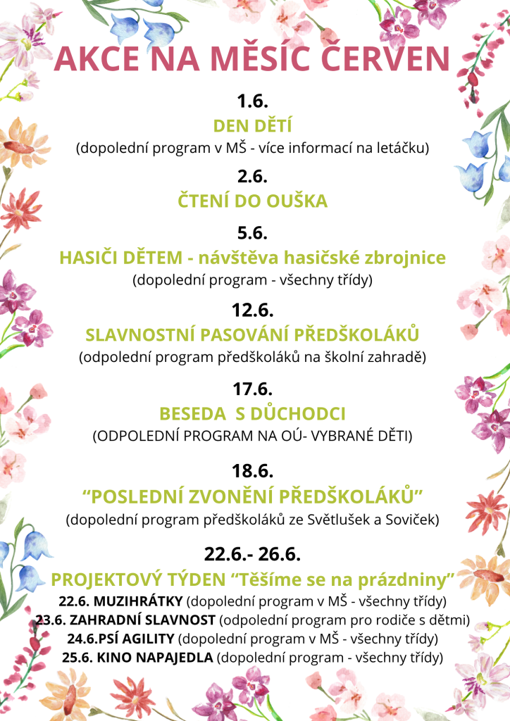 Plán akcí