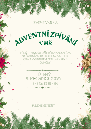 ADVENTNÍ ZPÍVÁNÍ V MŠ